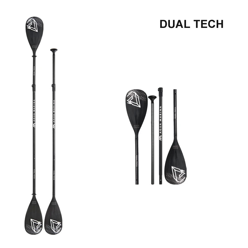 AquaMarina/ SUP paddle surfing aluminum alloy paddle fiberglass double use paddle DUAL TECH kayak oar inflatable boat sup
