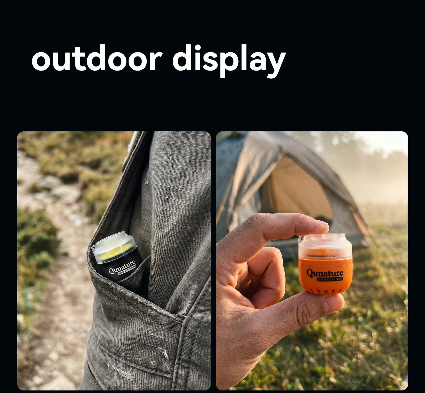 Qunature Air Pump Inflatable Lightweight 5kpa Mini Air Pump Camping Self Inflating Mat Tube Pump Strong Air Pressure