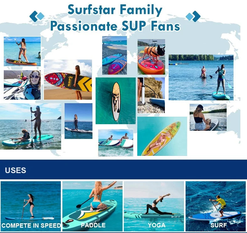 Surf SUP Paddle Padel Board Inflatable Stand Up Standup Paddle Surf Board Paddleboarding Paddleboard