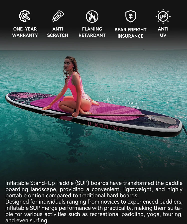High Quality Materials Unisex Inflatable Surfing Paddle Board Inflatable Paddle Board With Accessories