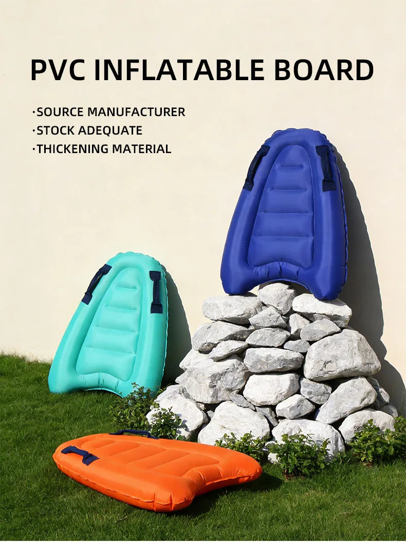 Inflatable Surfboard Portable Bodyboard Adult Light Kick Board Surfing Water Skiing Board Water Learning Swimming Board