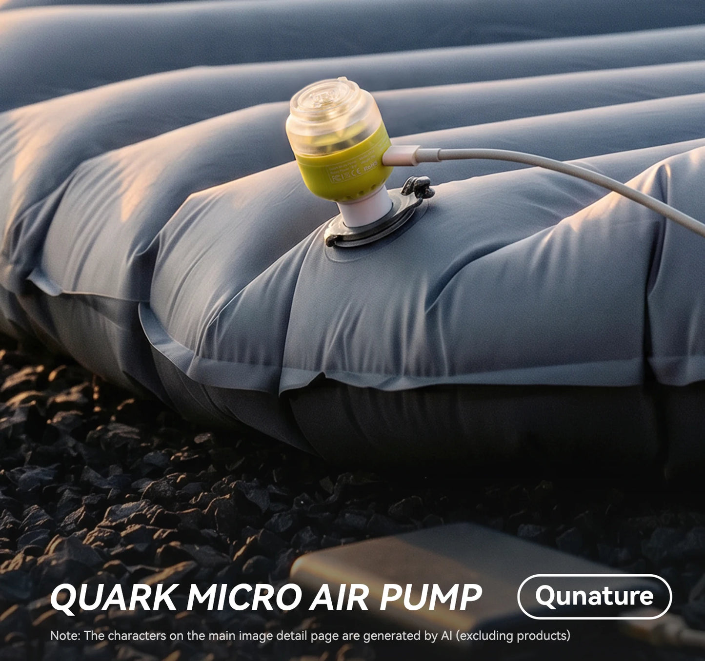 Qunature Air Pump Inflatable Lightweight 5kpa Mini Air Pump Camping Self Inflating Mat Tube Pump Strong Air Pressure