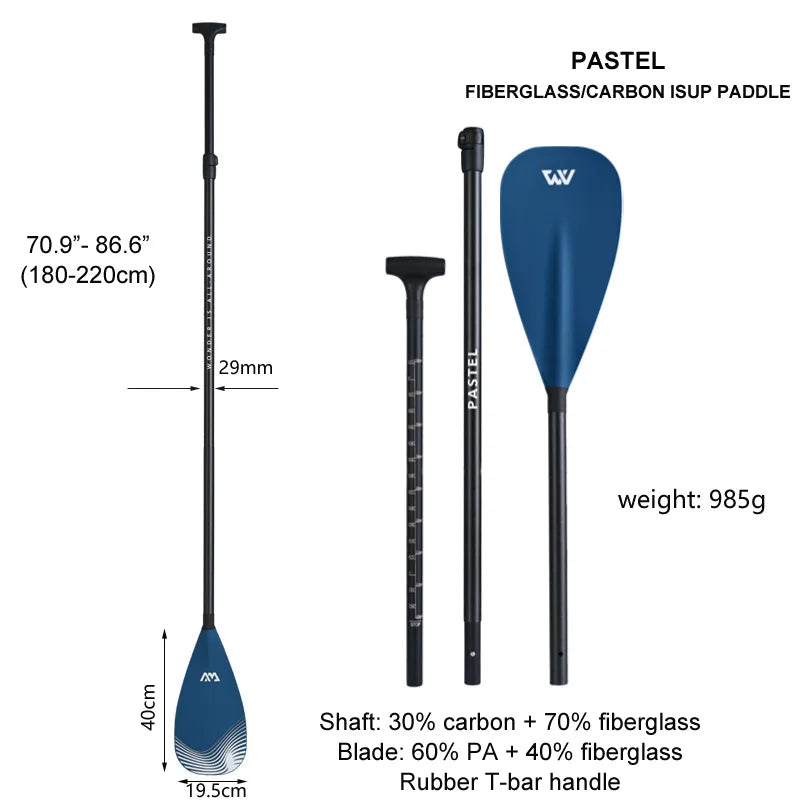 AquaMarina/ SUP paddle surfing aluminum alloy paddle fiberglass double use paddle DUAL TECH kayak oar inflatable boat sup
