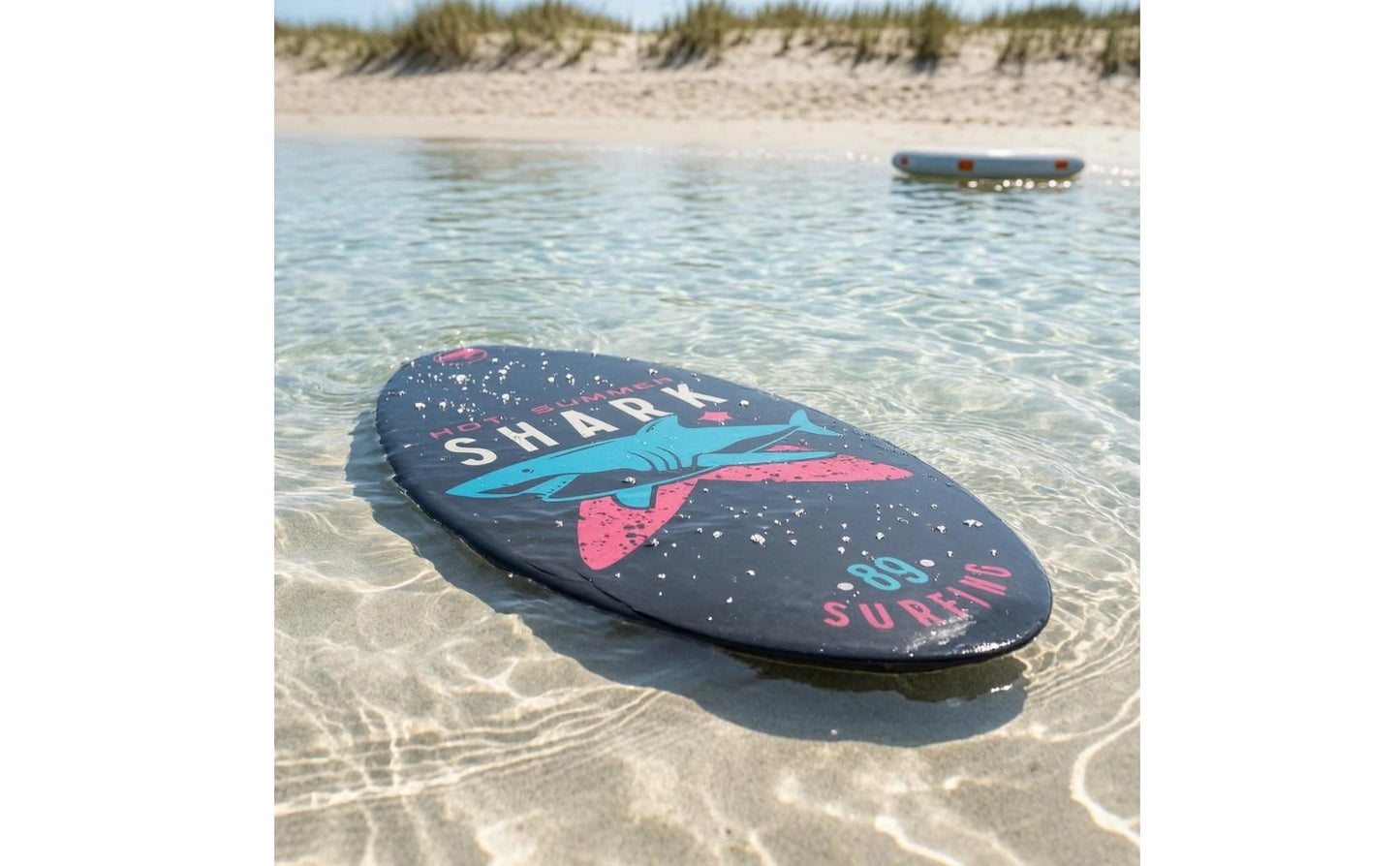 Hard Surfboard Rounded Tail Printed Surfboard Ride Board Stable Ride Water Sport Gear Sturdy