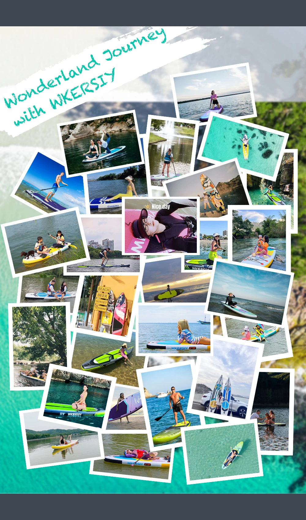 inflatable paddle board 12'6 SUP with accessories for adults paddleboard touring 380cm length stand up paddle board