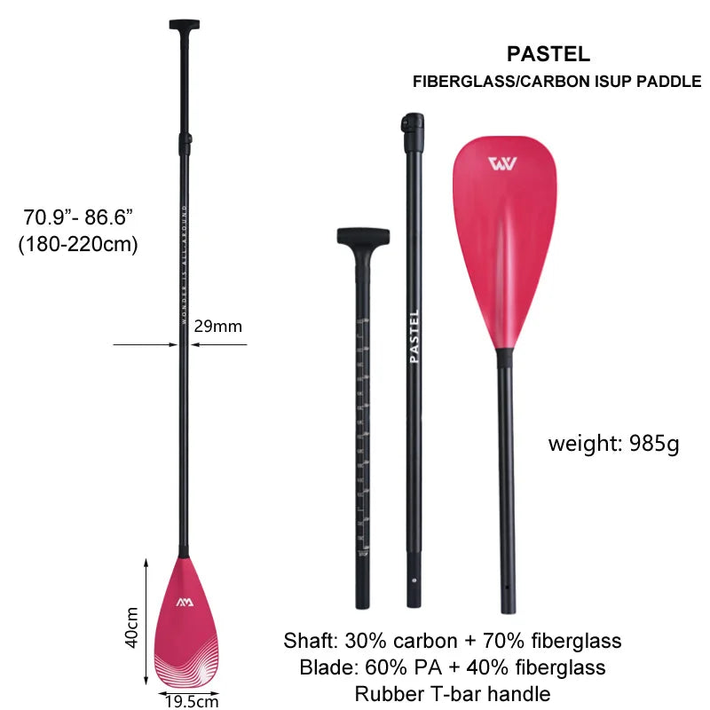 AquaMarina/ SUP paddle surfing aluminum alloy paddle fiberglass double use paddle DUAL TECH kayak oar inflatable boat sup