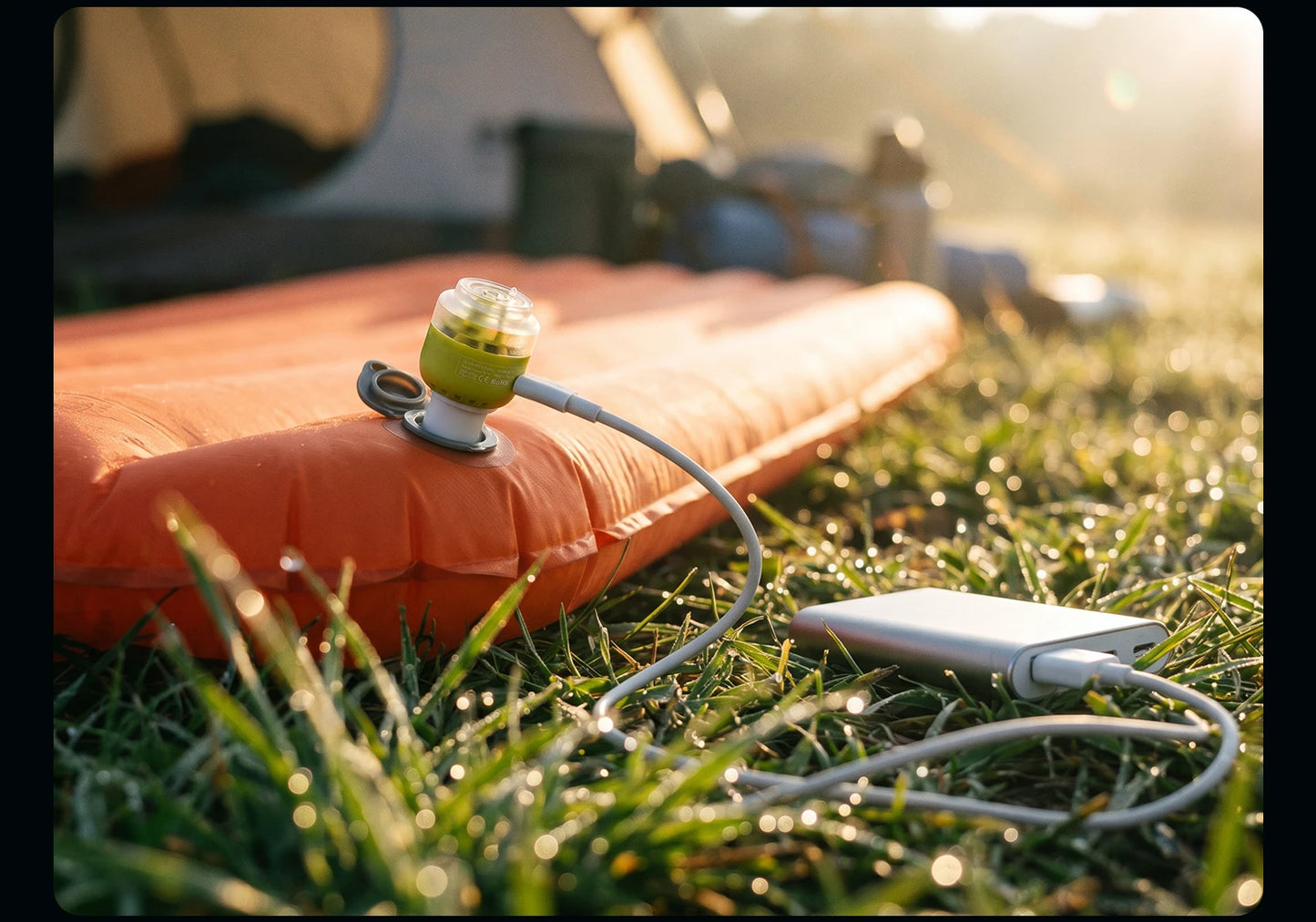 Qunature Air Pump Inflatable Lightweight 5kpa Mini Air Pump Camping Self Inflating Mat Tube Pump Strong Air Pressure