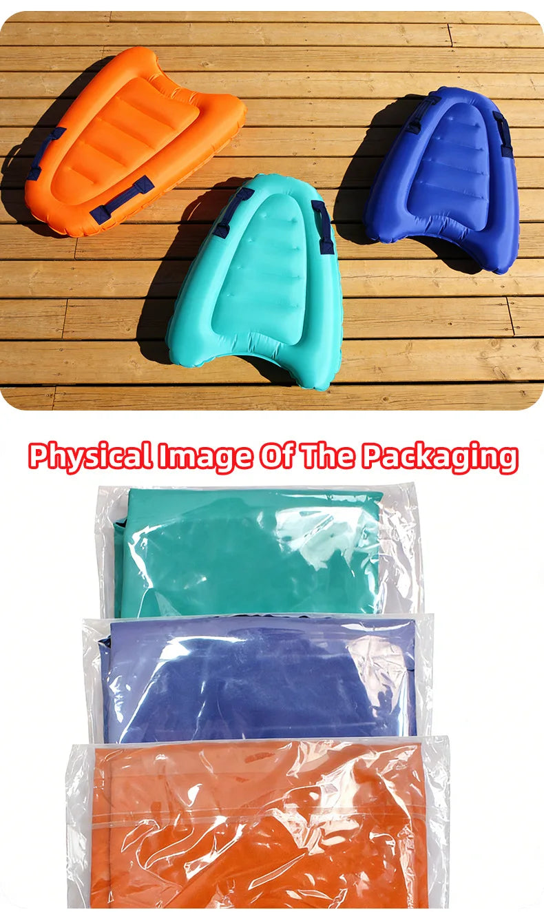 Inflatable Surfboard Portable Bodyboard Adult Light Kick Board Surfing Water Skiing Board Water Learning Swimming Board
