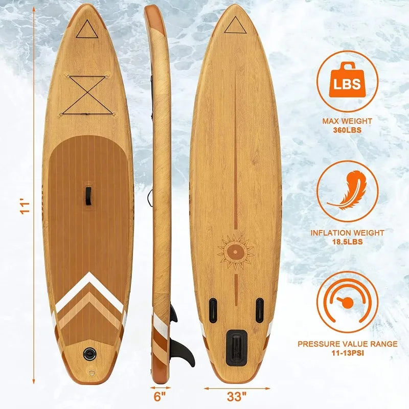 Budget-Friendly Inflatable Sup Board Stand-Up Paddle Board Durable Construction for Recreational Water Activities
