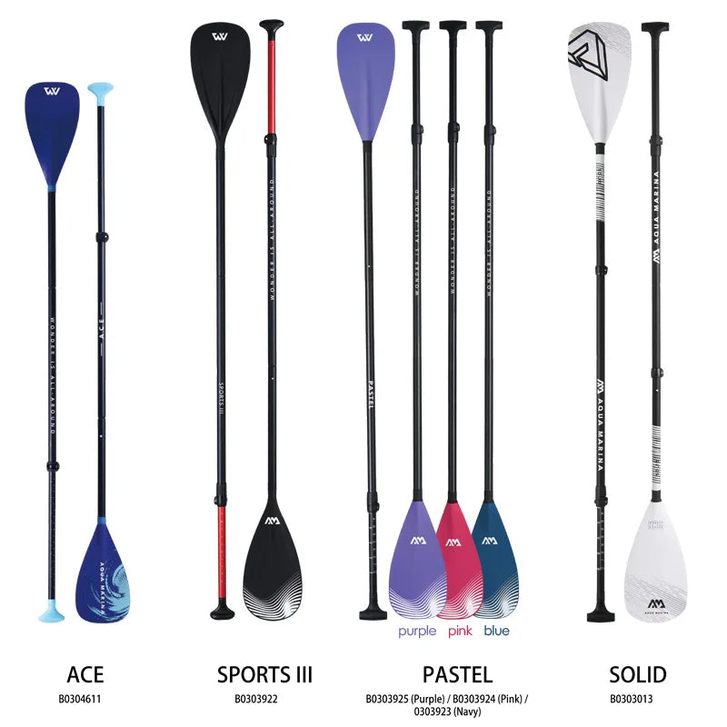 AquaMarina/ SUP paddle surfing aluminum alloy paddle fiberglass double use paddle DUAL TECH kayak oar inflatable boat sup