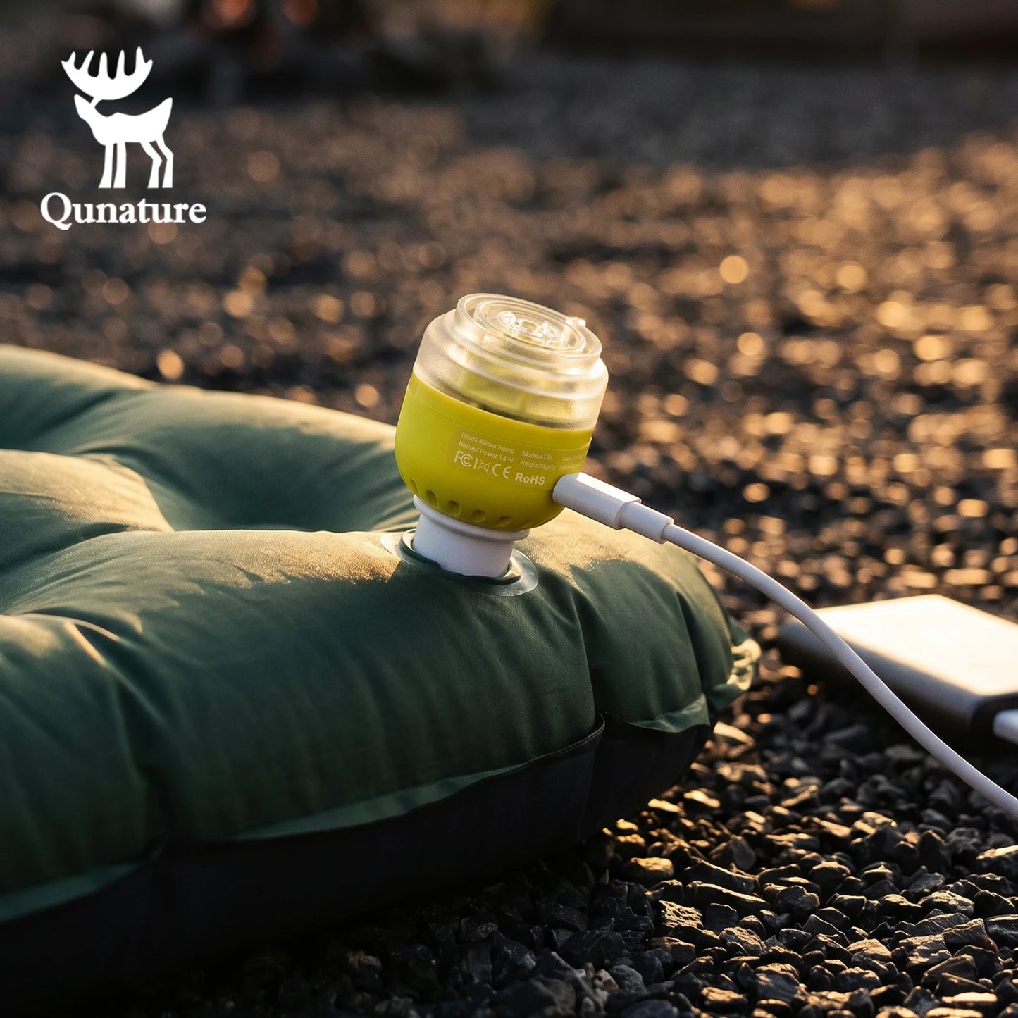 Qunature Air Pump Inflatable Lightweight 5kpa Mini Air Pump Camping Self Inflating Mat Tube Pump Strong Air Pressure
