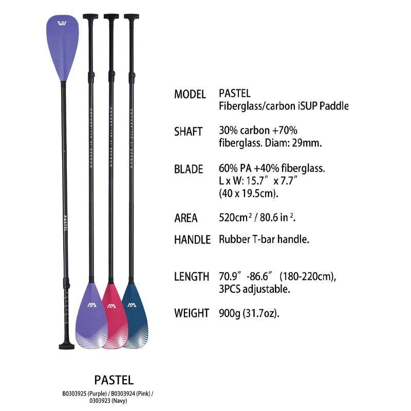 AquaMarina/ SUP paddle surfing aluminum alloy paddle fiberglass double use paddle DUAL TECH kayak oar inflatable boat sup