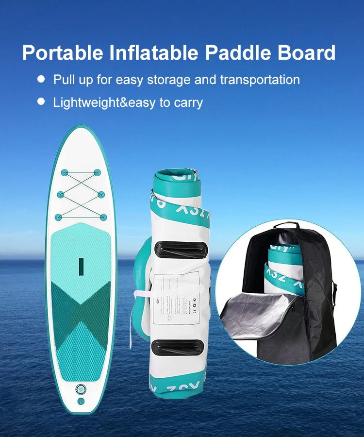 Budget-Friendly Inflatable Sup Board Stand-Up Paddle Board Durable Construction for Recreational Water Activities