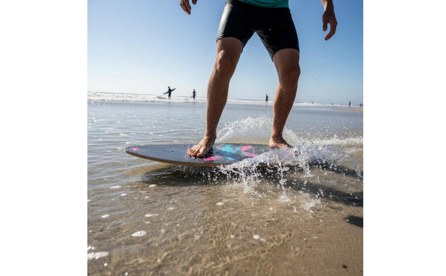 Hard Surfboard Rounded Tail Printed Surfboard Ride Board Stable Ride Water Sport Gear Sturdy