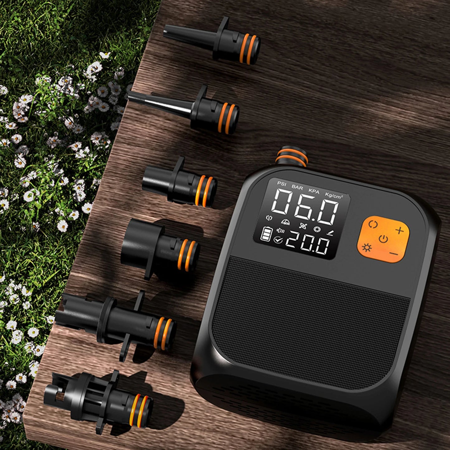 Electric SUP Air Pump 25PSI Inflation Paddle Board Pump Portable Rechargeable Pump for Tent Mattress Boat Kayak Accessories